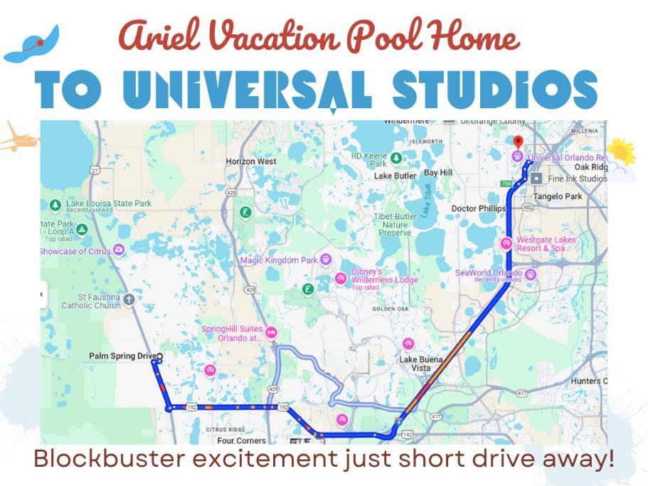 Ariel Private Pool Home Wspa أورلاندو المظهر الخارجي الصورة